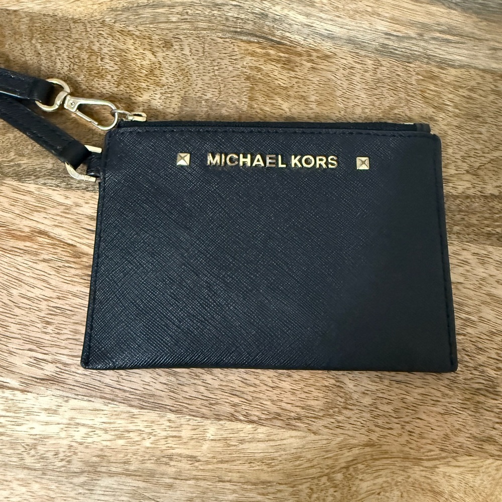 Elegant Black Wristlet Clutch